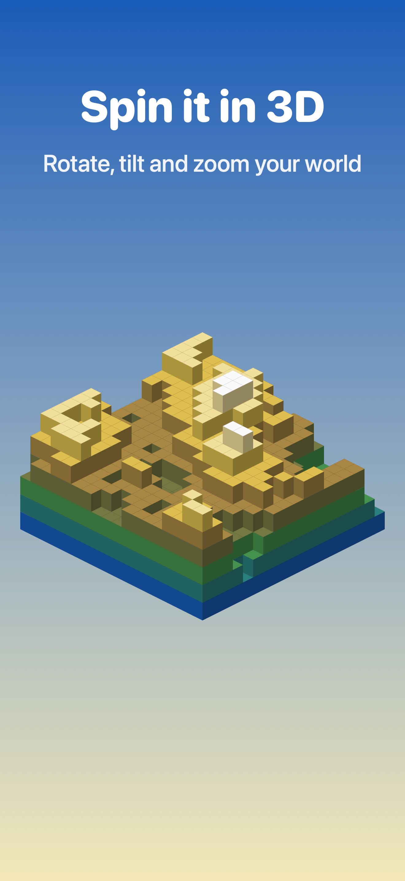 Spinning the model in 3D